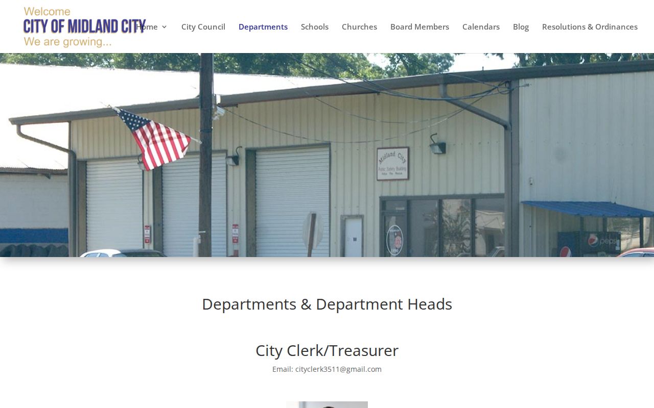 Midland City recent arrests official police department contact page
